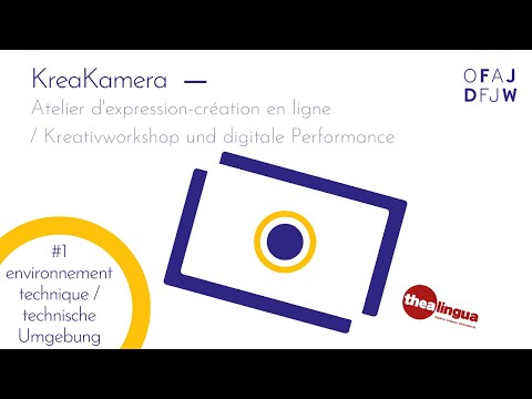 KreaKamera #1 : environnement technique / technische Umgebung