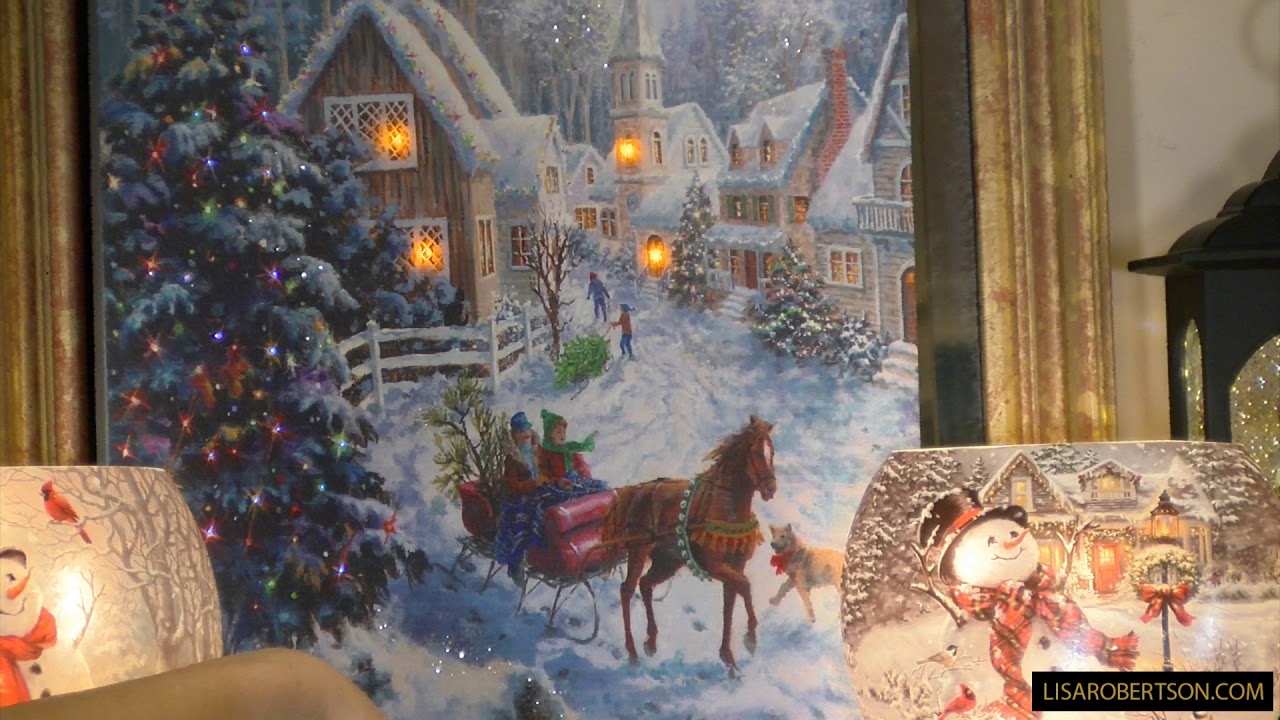 Sleigh Ride Lighted Canvas