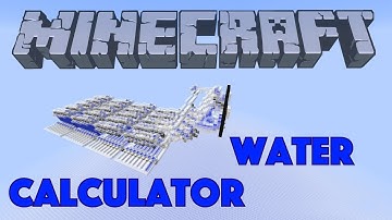Minecraft 4-bit Water Calculator (Redstoneless)