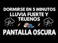 3 Horas Sin Truenos Sin Anuncios⚡Pantalla Negra Para Dormir Mejor 🌧 Sonido de Relajante Lluvia