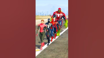 GTA V: RANDOM SPIDER-MAN vs VENOM WHO is MOST POWERFUL? 🔥🔥 #shorts #gtav