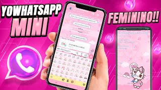 CHEGOU!! YO WHATSAPP MÍNI FEMININO ESTILO HELLO KITTY ATUALIZADO!!😍👏🏻 screenshot 5