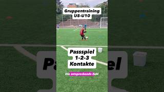Passspiel 1-2-3 Kontakte 🔥⚽️#fussball #fussballtraining #soccer #passtheball #football #football