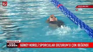 Kardelen Tv Güney Koreli Yüzücüler Erzurumu Tercih Etti