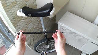 一輪車　立てて保管する方法【倒れない】