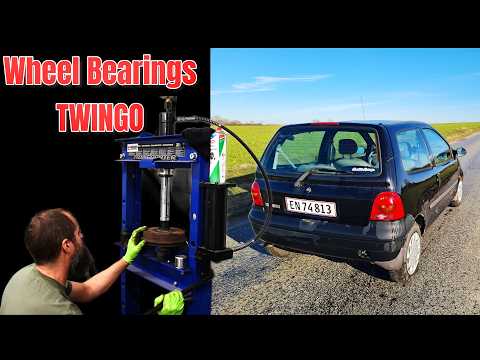 HOW TO FIX Front And Rear Wheel Bearings On A TWINGO MK1 !
