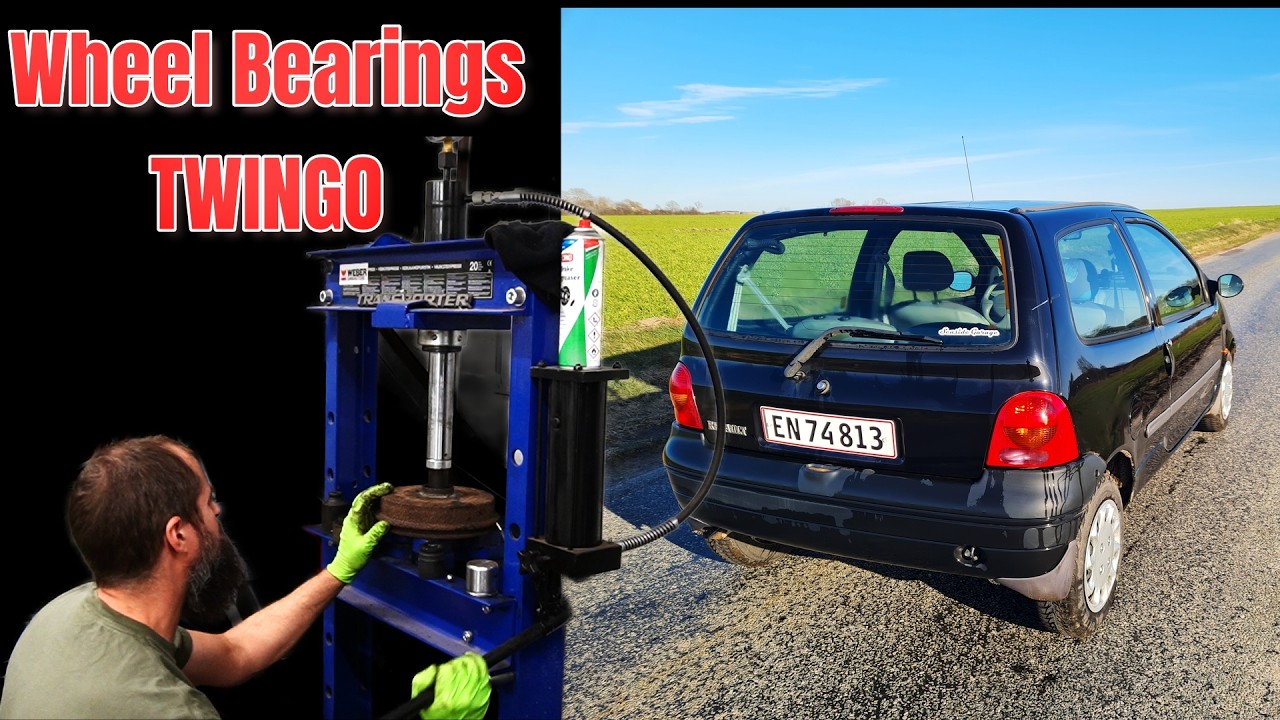 HOW TO FIX Front And Rear Wheel Bearings On A TWINGO MK1 !