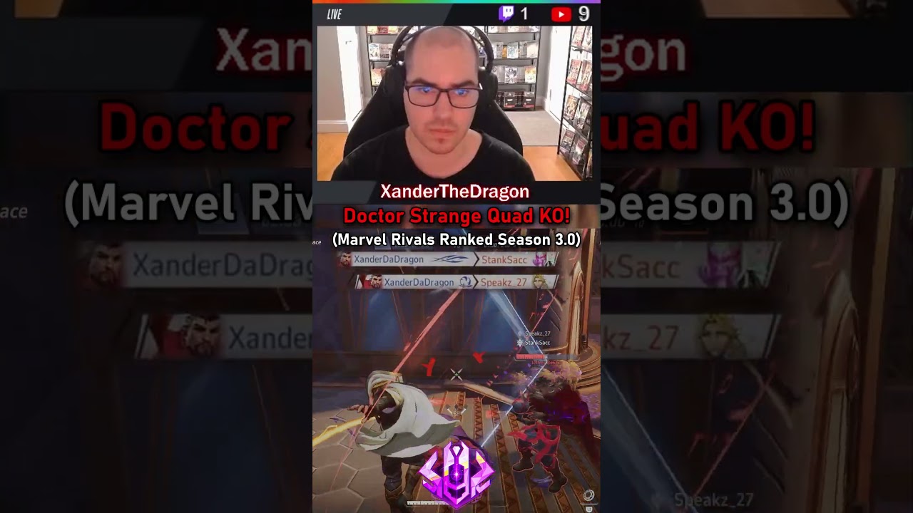 Doctor Strange QUAD KO! ⏱️ Marvel Rivals Eternity Ranked Highlights! 🏆 