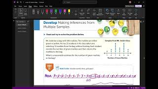 M7+ Lesson 23: Session 3 - Develop Making Inferences from Multiple Samples