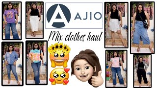 Ajio mix clothes haul 💕under 500₹😍tryon|| honest reviews || #ajio #ajiohaul