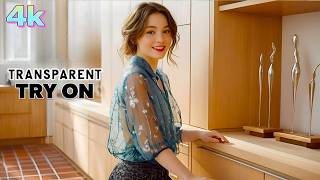 4K Micro Bikini Transparent Fashion Try-On Haul Shein Sheer Lingerie