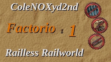 Factorio 16 Railless Railworld - Episode 1 - A new Hope