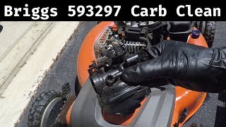 Quick Clean of a Briggs and Stratton 593297 Carburetor