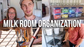Homestead Food Prep & Milk Room Organization! + New Puppy!