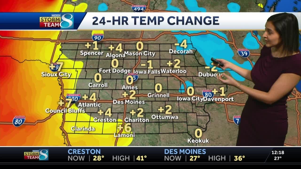 Warming up after cold start with 50s likely on Wednesday - YouTube