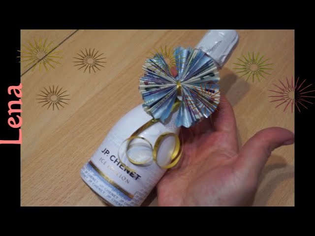 Geld Geschenke einpacken mit 𝗟𝗲𝗻𝗮 💶 Money Gift Idea 🍾 подарки с деньгами 🌸 regalos con dinero