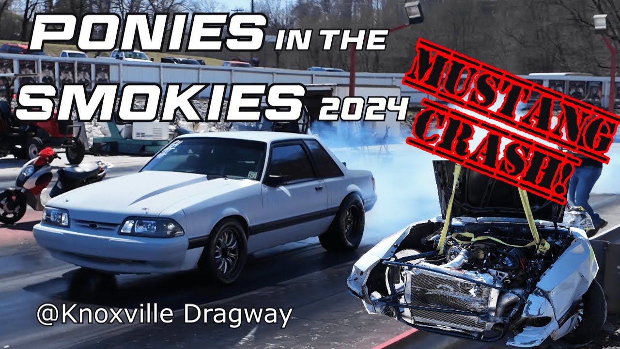 Crash at Ponies in the Smokies Drag Race Event 2024 YouTube