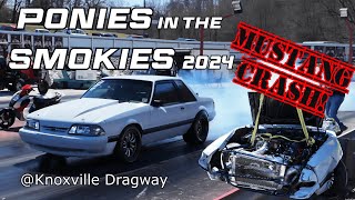 Crash at Ponies in the Smokies Drag Race Event 2024