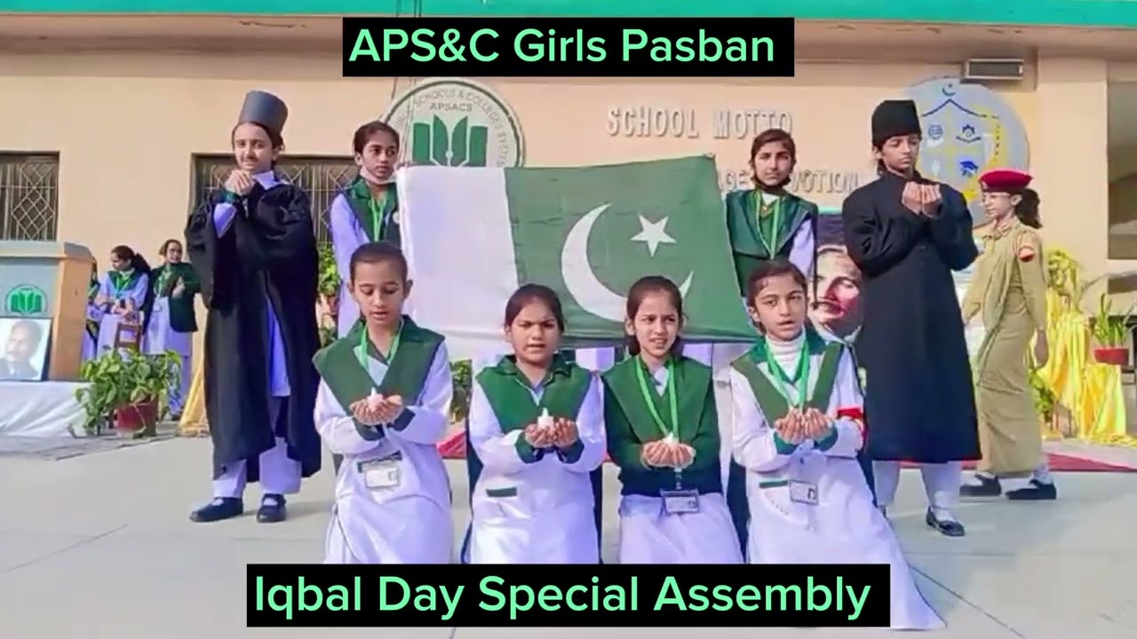 Iqbal Day Assembly - APS&C Girls Pasban