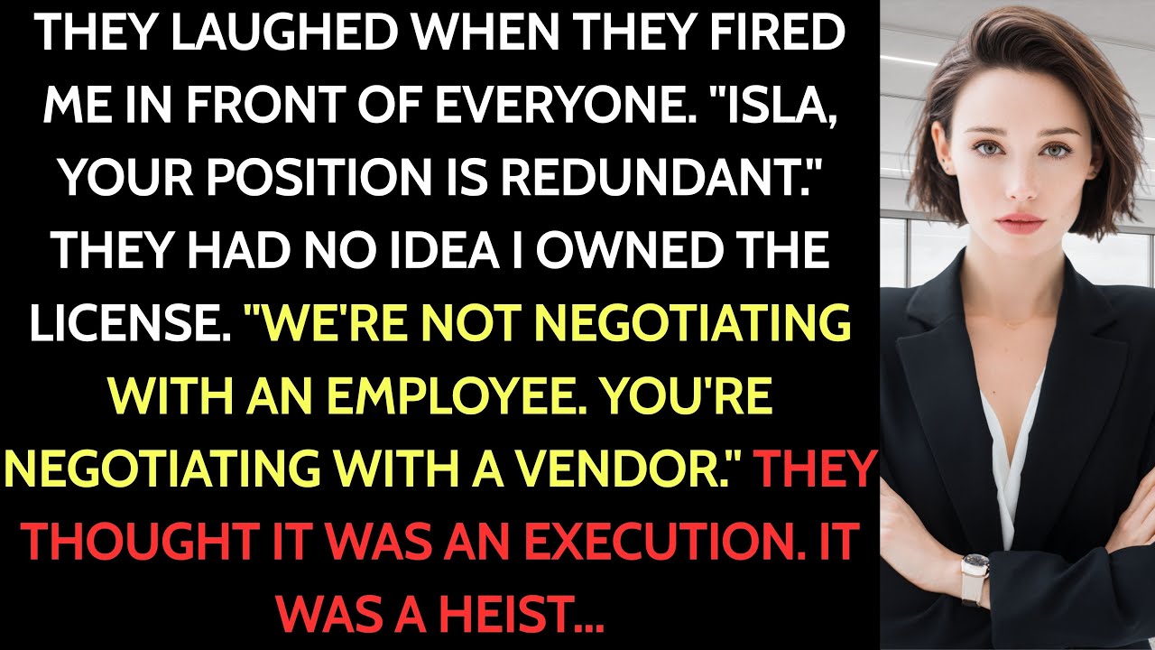 They Laughed When I Got Fired — But I Owned The License They Needed