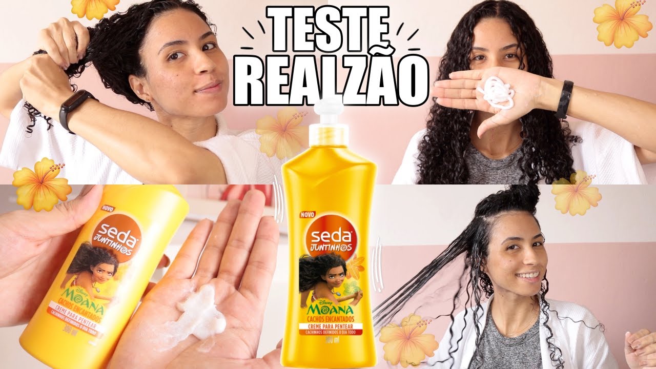 TESTEI O CREME DE PENTEAR DA MOANA | Seda para crianças | Ludmila Reis