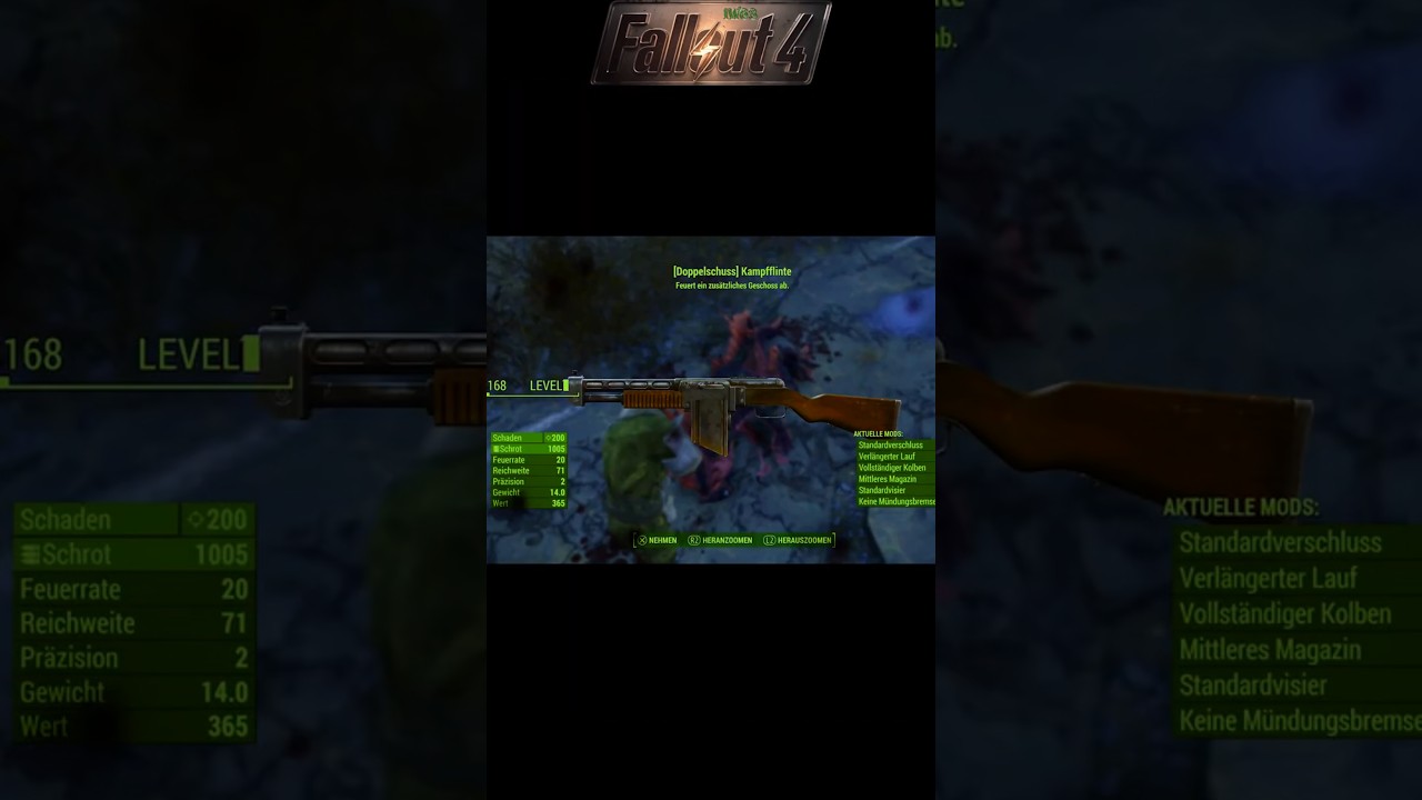 Fallout 4 Next-Gen-Update - Legendäre Waffe - Doppelschuss Kampfflinte 