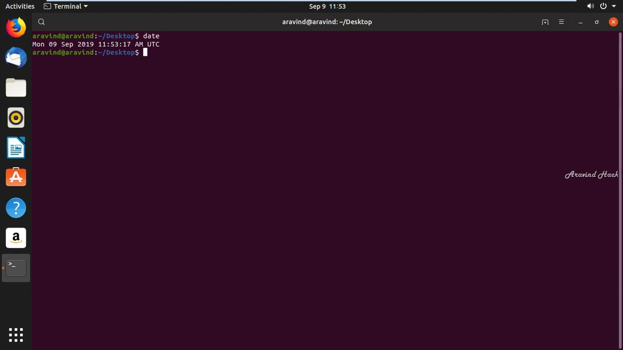 How to get the current date and time in the terminal and set a custom ...