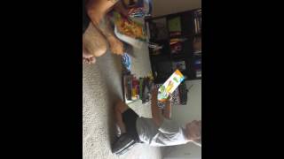 Ethan opening his Easter presents Part One