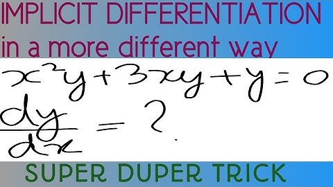 Differential calculus trick and problem//Episode 9//CA foundation November 2020