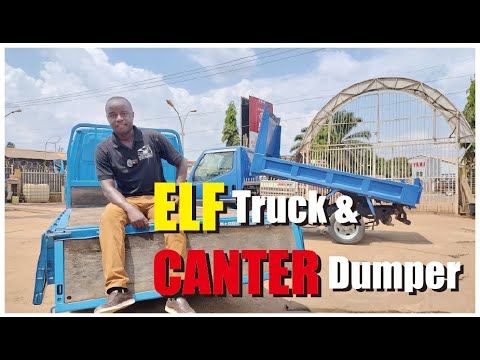ISUZU Elf Truck and MITSUBISHI Canter Dumper. Introducing basic difference.