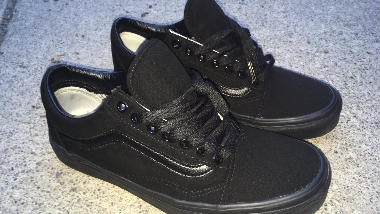 how to make your vans black again