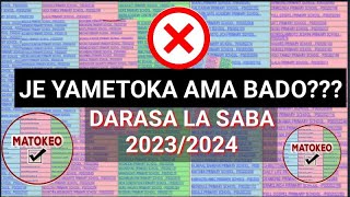 ?JE MATOKEO YA DARASA LA SABA 2023 YAMETOKA AMA BAO YANATOKA LINI