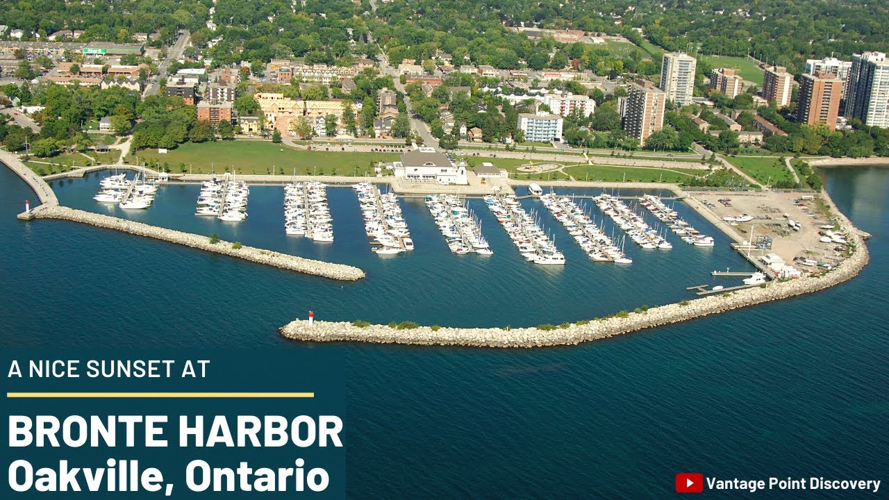 Aerial View of Bronte Harbor Oakville YouTube