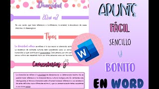 APUNTE BONITO EN WORD // MAYI MARQUEZ