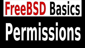 FreeBSD Basics: Permissions