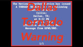 EAS Reenactment Mock: Dallas Tornado Warnings (Requested)