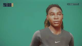 TopSpin 2K25 Serena vs Pete monte carlo