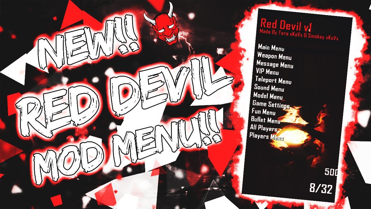 NEW!!! BO2 - RED DEVIL V1 MOD MENU 2017!! | FREE DOWNLOAD!! (JTAG/RGH)