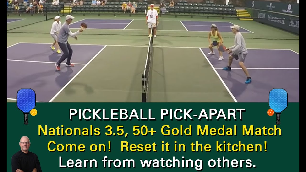 Pickleball Mixed Doubles Final Game. Just Reset It In The kitchen