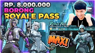 NEKAT TOP UP SENILAI RP 8.000.000 ?! BORONG SKIN ROYALE PASS BARU BANYAK GRATISAN ?! - PUBG MOBILE