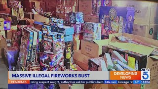 10,000 pounds of illegal fireworks seized in Pasadena bust