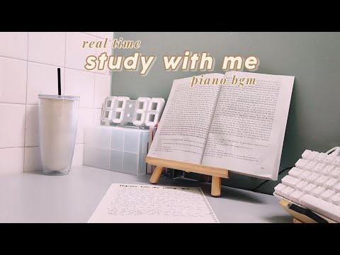 Tập trung học và làm việc cùng mình // ✧25 min study with me #3✧ (piano music) // salt_cutee