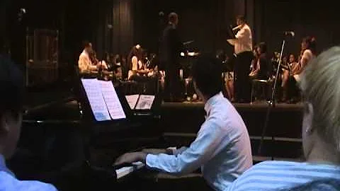 Daniel Lavin with North Bergen HS Concert Band