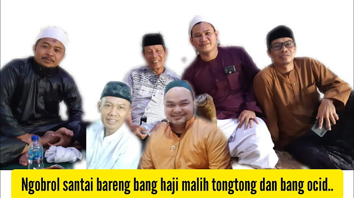 kiyai muhidir hasby (kiyai sebret ngobrol santai bersama bang haji malih tongtong dan bang ocid.