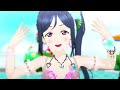 【LoveLive!スクフェスACHM】「夏の終わりの雨音が」千歌&果南(ウォーターエッセンス+)60fps WQHD 2K1440p