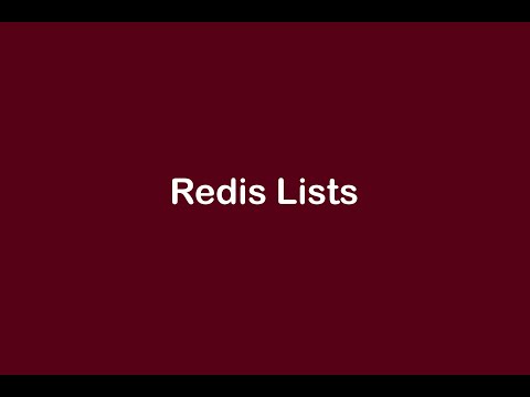 Redis lists | Redis CLI Tutorial | Complete Course