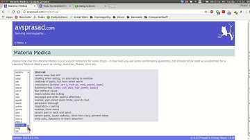 avsprasad.com Help: Beagle & Rapid Reference Materia Medica