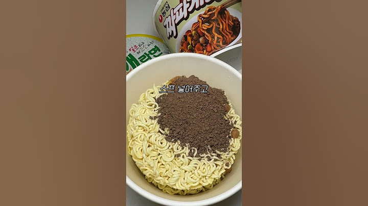 주말에 만들어먹기 딱 좋은 컵라면 레시피🔥