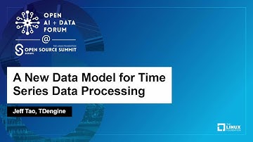 A New Data Model for Time Series Data Processing - Jeff Tao, TDengine