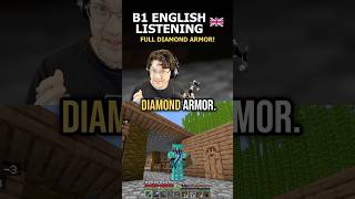 English for Beginners 🐣 Full diamond armor (Minecraft Hardcore)